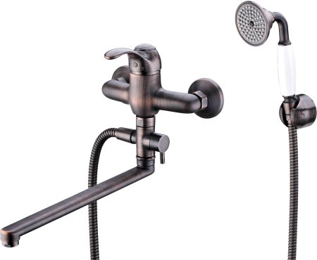 Смеситель WasserKRAFT Isar 1302L универсальный, темная бронза 