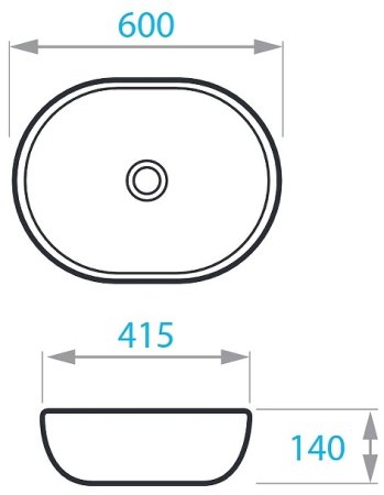 Раковина-чаша Koller Pool Round 60 RN-0600-WB Белая 