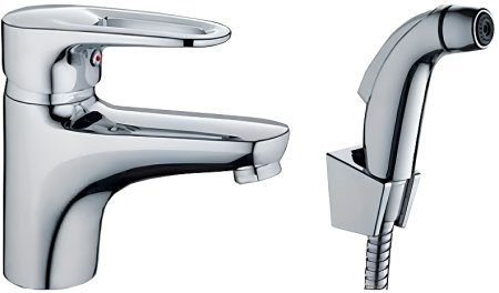 Смеситель для раковины Frap H68 F1268 с гигиеническим душем Хром 