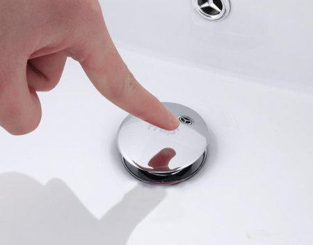 Донный клапан Frap F65 click-clack Хром 