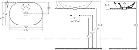 Раковина-чаша Allen Brau Fantasy 60 4.11020.20 Белая 
