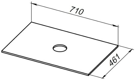 Столешница под раковину Allen Brau Reality 70 1.32022.DG-S Пепел структ 