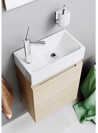 Тумба под раковину Aqwella Леон 40 Ln-MP.01.04/W подвесная Белая 