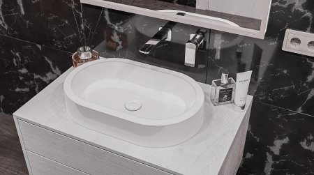 Раковина-чаша Whitecross Malachite A 55 0721.055035.100 Белая глянцевая 