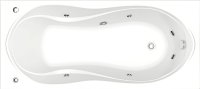Акриловая ванна Bas Ямайка 180x80 см с гидромассажем