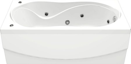 Акриловая ванна Bas Ямайка 180x80 см с гидромассажем 