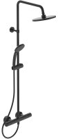Душевая система Ideal Standard Ceratherm T25 A7545XG с термостатом Черная матовая