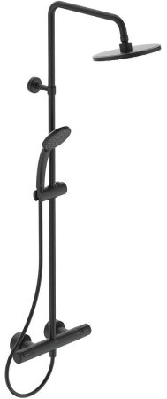 Душевая система Ideal Standard Ceratherm T25 A7545XG с термостатом Черная матовая 
