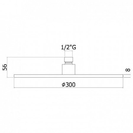 Верхний душ Paffoni Master King ZSOF079HGSP Медовое золото 