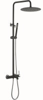 Душевая система Boheme Uno 468-BCR Черная матовая Хром