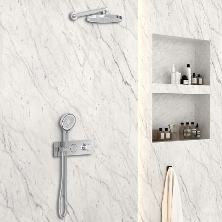 Душевая система Vincea VSFW-422T2CH с термостатом Хром 
