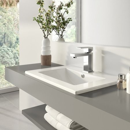 Раковина Sanita Luxe Quadro 75 QDR75SLWB01 Белая 