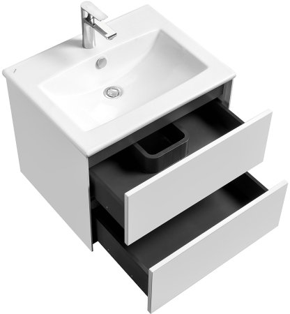 Тумба под раковину Aquaton Сохо 60 1A258001AJ010 подвесная Белая глянцевая 