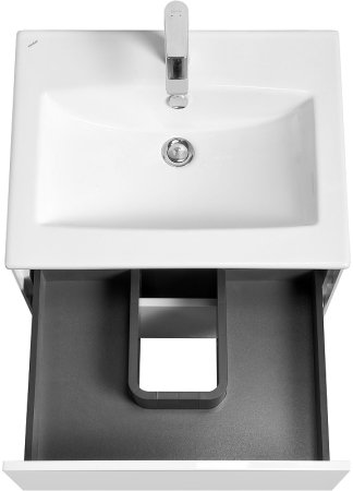 Тумба под раковину Aquaton Сохо 60 1A258001AJ010 подвесная Белая глянцевая 