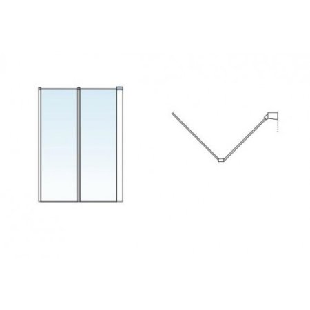 Шторка на ванну Gappo 90х140 см. G401.1.90 