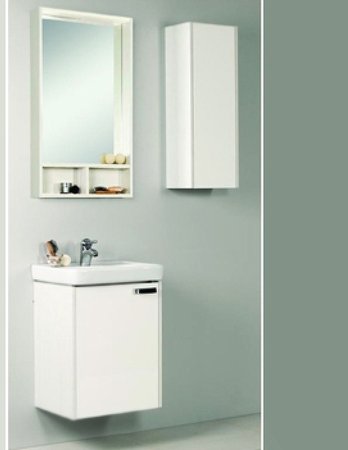 Тумба под раковину Aquaton Йорк 48 М 1A170901YOAY0 подвесная Белая Выбеленное дерево 