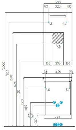 Тумба под раковину Aquaton Йорк 48 М 1A170901YOAY0 подвесная Белая Выбеленное дерево 