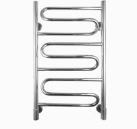 Полотенцесушитель электрический Energy Bravo 800x500, форма лесенка зигзаг, цвет хром, скрытое/наружное подключение, 800мм x 528мм