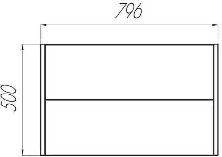 Тумба под раковину Aquaton Брук 80 1A202001BCDL0 подвесная Дуб латте 