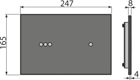 Кнопки смыва AlcaPlast NIGHT LIGHT-3 сенсорная 