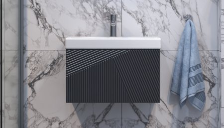 Тумба подвесная VELVEX Edge 60.1Y графит 