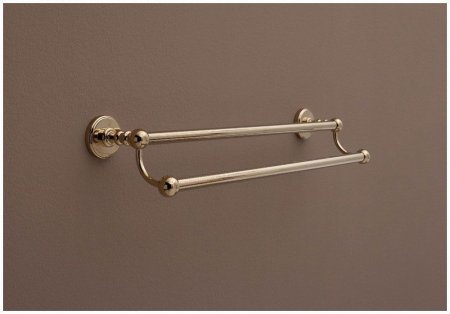 Полотенцедержатель Aquanet 4618D золото двойной 