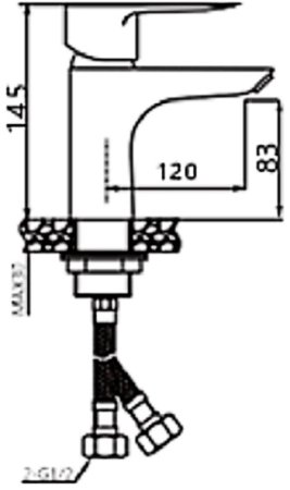 Cмеситель для раковины ViEiR V263511-F Белый/Хром 