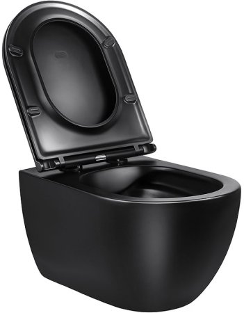 Унитаз Vincea Evo VT1-34MB подвесной с сиденьем Микролифт 