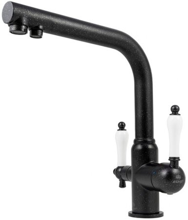 Смеситель для кухни Kaiser Vincent 31144-2 Черный мрамор 