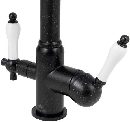 Смеситель для кухни Kaiser Vincent 31144-2 Черный мрамор 