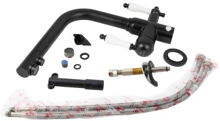 Смеситель для кухни Kaiser Vincent 31144-2 Черный мрамор 