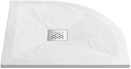 Душевой поддон из искусственного камня Vincea 80x80 VST-4SQ8080W+Vsph-D132 Белый матовый 