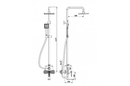 Душевая стойка Boch mann Bella 7776 