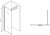 Душевая перегородка Abber Immer Offen 100 AG61100 профиль Хром стекло прозрачное 