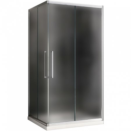 Душевой уголок Abber Schwarzer Diamant 120x90 AG02129MH профиль Хром стекло матовое 