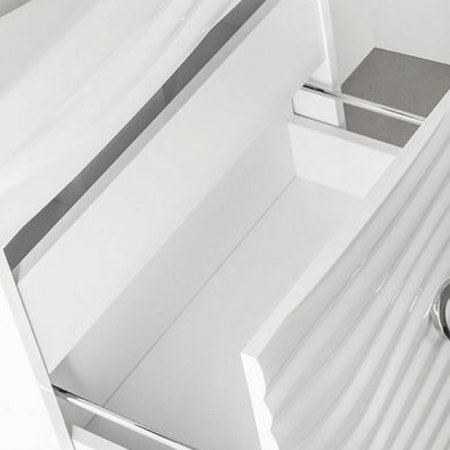 Тумба под раковину Style Line Вероника 60 Люкс Plus ЛС-00000727 подвесная Белый глянец 