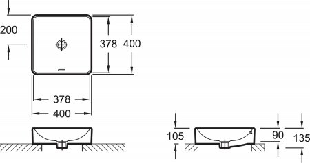 Рукомойник Jacob Delafon Vox EVG102 белый 
