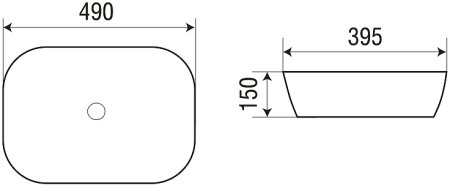 Раковина-чаша WeltWasser Elbach 2143 MO 49 10000004526 Оранжевая матовая 