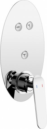 Смеситель Gllon GL-CMB-LO-3 С ВНУТРЕННЕЙ ЧАСТЬЮ, для ванны с душем 