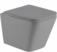 Унитаз WeltWasser Gelbach 041 MT-GR 10000008263 подвесной Серый матовый с сиденьем Микролифт Унитаз WeltWasser Gelbach 041 MT-GR 10000008263 подвесной Серый матовый с сиденьем Микролифт