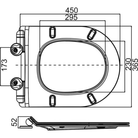 Унитаз подвесной Cezares Stylus CZR-513-TH-R безободковый 