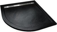 Душевой поддон из искусственного камня WeltWasser WW TRR 100 STONE-BL 100x100 10000004386 Черный