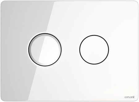 Кнопка смыва Cersanit AQUA P-BU-ACN-CIR-PN/Wh/Gl белая 