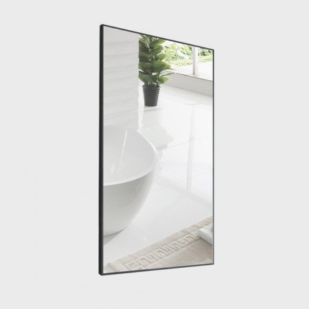 Зеркало BelBagno SPC-AL-600-800 Nero в алюминиевой раме, черный 