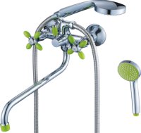 Смеситель для ванны зеленый/хром HAIBA CRON CN22127-12