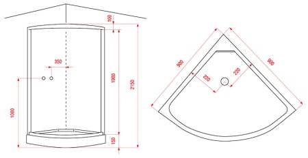 Душевая кабина Arcus AS-102 