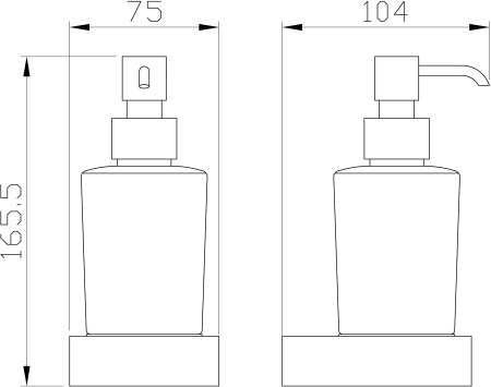 Дозатор мыла WONZON & WOGHAND, Хром (WW-9533) 