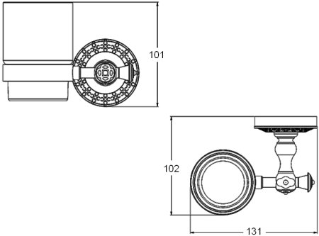 Стакан Zorg Antic AZR 03 SL 