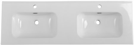 Керамическая раковина с двумя чашами BelBagno BB1400-2-ETL 