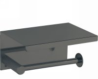 Держатель туалетной бумаги Boheme Uno 10971-SGM Оружейная сталь глянцевая